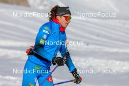 17.10.2021, Ramsau, Austria (AUT): Lena Quintin (FRA) - Cross-Country training, Ramsau (AUT). www.nordicfocus.com. © Volk/NordicFocus. Every downloaded picture is fee-liable.