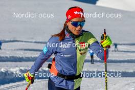 17.10.2021, Ramsau, Austria (AUT): Katharina Hennig (GER) - Cross-Country training, Ramsau (AUT). www.nordicfocus.com. © Volk/NordicFocus. Every downloaded picture is fee-liable.