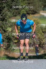 22.09.2021, Font-Romeu, France (FRA): Lucas Chanavat (FRA) - Cross-Country training, Font-Romeu (FRA). www.nordicfocus.com. © Augustin Authamayou/NordicFocus. Every downloaded picture is fee-liable.