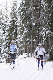 02.11.2021, Davos, Switzerland (SUI): Katerina Janatova (CZE), Zuzana Holikova (CZE) - Cross-Country training, Snowfarming track, Davos (SUI). www.nordicfocus.com. © Manzoni/NordicFocus. Every downloaded picture is fee-liable.