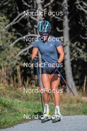 22.09.2021, Font-Romeu, France (FRA): Flora Dolci (FRA) - Cross-Country training, Font-Romeu (FRA). www.nordicfocus.com. © Augustin Authamayou/NordicFocus. Every downloaded picture is fee-liable.