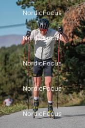 22.09.2021, Font-Romeu, France (FRA):  Johan Haeggstroem (SWE) - Cross-Country training, Font-Romeu (FRA). www.nordicfocus.com. © Augustin Authamayou/NordicFocus. Every downloaded picture is fee-liable.