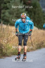16.09.2021, Font-Romeu, France (FRA): Adrien Backscheider (FRA) - Cross-Country training, Font-Romeu (FRA). www.nordicfocus.com. © Leo Authamayou/NordicFocus. Every downloaded picture is fee-liable.