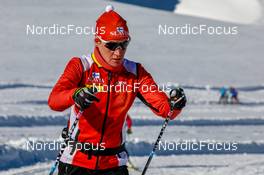 17.10.2021, Ramsau, Austria (AUT): Undefined Finnish athlete competes - Cross-Country training, Ramsau (AUT). www.nordicfocus.com. © Volk/NordicFocus. Every downloaded picture is fee-liable.