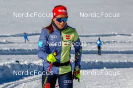 17.10.2021, Ramsau, Austria (AUT): Katharina Hennig (GER) - Cross-Country training, Ramsau (AUT). www.nordicfocus.com. © Volk/NordicFocus. Every downloaded picture is fee-liable.