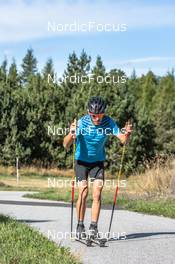 22.09.2021, Font-Romeu, France (FRA): Hugo Lapalus (FRA) - Cross-Country training, Font-Romeu (FRA). www.nordicfocus.com. © Leo Authamayou/NordicFocus. Every downloaded picture is fee-liable.