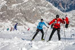 17.10.2021, Ramsau, Austria (AUT): Undefined athlete competes - Cross-Country training, Ramsau (AUT). www.nordicfocus.com. © Volk/NordicFocus. Every downloaded picture is fee-liable.