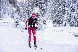 08.11.2021, Davos, Switzerland (SUI): Feature: Undefined Russian athlete competes - Cross-Country training, Snowfarming Track, Davos (SUI). www.nordicfocus.com. © Manzoni/NordicFocus. Every downloaded picture is fee-liable.