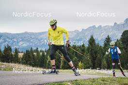 12.10.2021, Lavaze, Italy (GER): Thomas Bing (GER), Lucas Boegl (GER), (l-r) - Cross-Country training, Lavaze (ITA). www.nordicfocus.com. © Modica/NordicFocus. Every downloaded picture is fee-liable.
