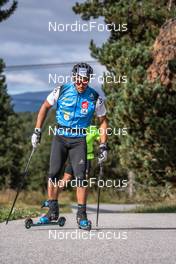 21.09.2021, Font-Romeu, France (FRA): Richard Jouve (FRA) - Cross-Country training, Font-Romeu (FRA). www.nordicfocus.com. © Leo Authamayou/NordicFocus. Every downloaded picture is fee-liable.
