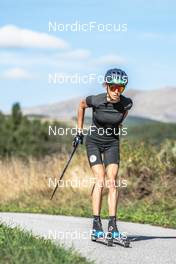 22.09.2021, Font-Romeu, France (FRA): Delphine Claudel (FRA) - Cross-Country training, Font-Romeu (FRA). www.nordicfocus.com. © Leo Authamayou/NordicFocus. Every downloaded picture is fee-liable.