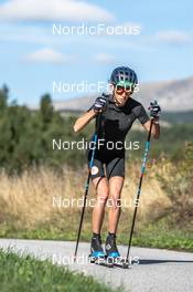 22.09.2021, Font-Romeu, France (FRA): Delphine Claudel (FRA) - Cross-Country training, Font-Romeu (FRA). www.nordicfocus.com. © Leo Authamayou/NordicFocus. Every downloaded picture is fee-liable.