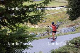 01.10.2021, Davos, Switzerland (SUI): Laurien Van der Graaff (SUI) - Cross-Country training, Davos (SUI). www.nordicfocus.com. © Manzoni/NordicFocus. Every downloaded picture is fee-liable.