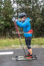 16.09.2021, Font-Romeu, France (FRA): Juliette Ducordeau (FRA) - Cross-Country training, Font-Romeu (FRA). www.nordicfocus.com. © Leo Authamayou/NordicFocus. Every downloaded picture is fee-liable.