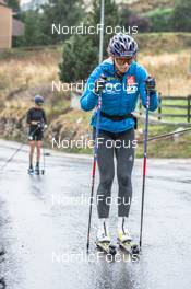 16.09.2021, Font-Romeu, France (FRA): Lena Quintin (FRA) - Cross-Country training, Font-Romeu (FRA). www.nordicfocus.com. © Leo Authamayou/NordicFocus. Every downloaded picture is fee-liable.