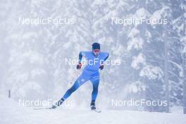 08.11.2021, Davos, Switzerland (SUI): Antoine Hericher (FRA) - Cross-Country training, Snowfarming Track, Davos (SUI). www.nordicfocus.com. © Manzoni/NordicFocus. Every downloaded picture is fee-liable.