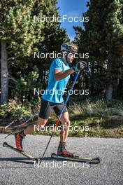 22.09.2021, Font-Romeu, France (FRA): Adrien Backscheider (FRA) - Cross-Country training, Font-Romeu (FRA). www.nordicfocus.com. © Leo Authamayou/NordicFocus. Every downloaded picture is fee-liable.