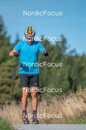 22.09.2021, Font-Romeu, France (FRA): Adrien Backscheider (FRA) - Cross-Country training, Font-Romeu (FRA). www.nordicfocus.com. © Augustin Authamayou/NordicFocus. Every downloaded picture is fee-liable.