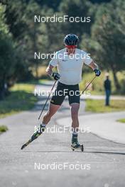 22.09.2021, Font-Romeu, France (FRA): Johan Haeggstroem (SWE) - Cross-Country training, Font-Romeu (FRA). www.nordicfocus.com. © Augustin Authamayou/NordicFocus. Every downloaded picture is fee-liable.