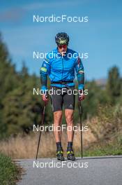 22.09.2021, Font-Romeu, France (FRA): Lucas Chanavat (FRA) - Cross-Country training, Font-Romeu (FRA). www.nordicfocus.com. © Augustin Authamayou/NordicFocus. Every downloaded picture is fee-liable.