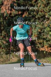22.09.2021, Font-Romeu, France (FRA): Moa Olsson (SWE) - Cross-Country training, Font-Romeu (FRA). www.nordicfocus.com. © Augustin Authamayou/NordicFocus. Every downloaded picture is fee-liable.