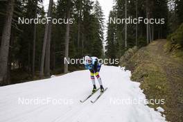 01.11.2021, Davos, Switzerland (SUI): Feature: Undefined Andorrian athlete competes - Cross-Country training, snowfarming track, Davos (SUI). www.nordicfocus.com. © Manzoni/NordicFocus. Every downloaded picture is fee-liable.
