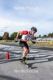 23.09.2021, Font-Romeu, France (FRA): Arnaud Chautemps (FRA) - Cross-Country training, Font-Romeu (FRA). www.nordicfocus.com. © Leo Authamayou/NordicFocus. Every downloaded picture is fee-liable.