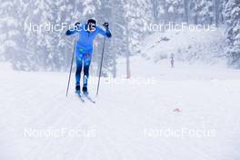 08.11.2021, Davos, Switzerland (SUI): Feature: Undefined French athlete competes - Cross-Country training, Snowfarming Track, Davos (SUI). www.nordicfocus.com. © Manzoni/NordicFocus. Every downloaded picture is fee-liable.