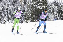 02.11.2021, Davos, Switzerland (SUI): Gerard Agnellet (FRA), Baptiste Gros (FRA), (l-r) - Cross-Country training, Snowfarming track, Davos (SUI). www.nordicfocus.com. © Manzoni/NordicFocus. Every downloaded picture is fee-liable.
