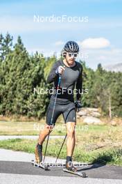 22.09.2021, Font-Romeu, France (FRA): Valentin Chauvin (FRA) - Cross-Country training, Font-Romeu (FRA). www.nordicfocus.com. © Leo Authamayou/NordicFocus. Every downloaded picture is fee-liable.