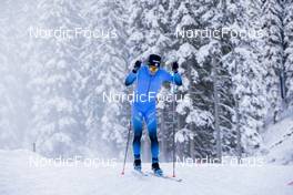 08.11.2021, Davos, Switzerland (SUI): Clement Parisse (FRA) - Cross-Country training, Snowfarming Track, Davos (SUI). www.nordicfocus.com. © Manzoni/NordicFocus. Every downloaded picture is fee-liable.