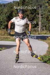 22.09.2021, Font-Romeu, France (FRA): Jens Burman (SWE) - Cross-Country training, Font-Romeu (FRA). www.nordicfocus.com. © Leo Authamayou/NordicFocus. Every downloaded picture is fee-liable.