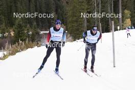 01.11.2021, Davos, Switzerland (SUI): Roman Schaad (SUI), Jovian Hediger (SUI), (l-r) - Cross-Country training, snowfarming track, Davos (SUI). www.nordicfocus.com. © Manzoni/NordicFocus. Every downloaded picture is fee-liable.
