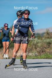 22.09.2021, Font-Romeu, France (FRA): Moa Lundgren (SWE) - Cross-Country training, Font-Romeu (FRA). www.nordicfocus.com. © Augustin Authamayou/NordicFocus. Every downloaded picture is fee-liable.