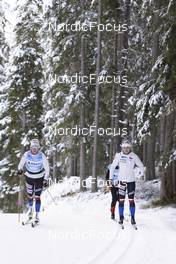 02.11.2021, Davos, Switzerland (SUI): Katerina Janatova (CZE), Zuzana Holikova (CZE) - Cross-Country training, Snowfarming track, Davos (SUI). www.nordicfocus.com. © Manzoni/NordicFocus. Every downloaded picture is fee-liable.