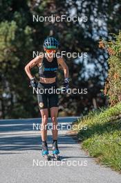22.09.2021, Font-Romeu, France (FRA): Delphine Claudel (FRA) - Cross-Country training, Font-Romeu (FRA). www.nordicfocus.com. © Augustin Authamayou/NordicFocus. Every downloaded picture is fee-liable.