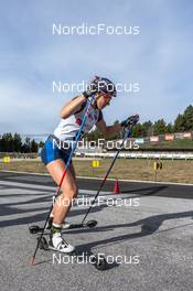 23.09.2021, Font-Romeu, France (FRA): Lena Quintin (FRA) - Cross-Country training, Font-Romeu (FRA). www.nordicfocus.com. © Leo Authamayou/NordicFocus. Every downloaded picture is fee-liable.
