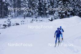 08.11.2021, Davos, Switzerland (SUI): Feature: Undefined Italian athlete competes - Cross-Country training, Snowfarming Track, Davos (SUI). www.nordicfocus.com. © Manzoni/NordicFocus. Every downloaded picture is fee-liable.