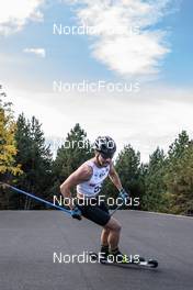 23.09.2021, Font-Romeu, France (FRA): Arnaud Chautemps (FRA) - Cross-Country training, Font-Romeu (FRA). www.nordicfocus.com. © Leo Authamayou/NordicFocus. Every downloaded picture is fee-liable.