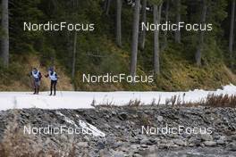 01.11.2021, Davos, Switzerland (SUI): Jovian Hediger (SUI), Candide Pralong (SUI), (l-r) - Cross-Country training, snowfarming track, Davos (SUI). www.nordicfocus.com. © Manzoni/NordicFocus. Every downloaded picture is fee-liable.