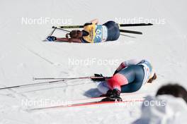 02.03.2021, Oberstdorf, Germany (GER): Sadie Maubet Bjornsen (USA), Tiril Udnes Weng (NOR) - FIS nordic world ski championships cross-country, 10km women, Oberstdorf (GER). www.nordicfocus.com. © Modica/NordicFocus. Every downloaded picture is fee-liable.