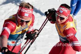 02.03.2021, Oberstdorf, Germany (GER): Natalia Nepryaeva (RSF), Tatiana Sorina (RSF) - FIS nordic world ski championships cross-country, 10km women, Oberstdorf (GER). www.nordicfocus.com. © Modica/NordicFocus. Every downloaded picture is fee-liable.