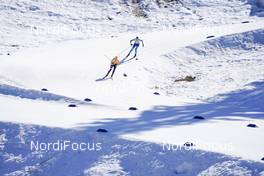 02.03.2021, Oberstdorf, Germany (GER): Valeriya Tyuleneva (KAZ), Antonia Fraebel (GER) - FIS nordic world ski championships cross-country, 10km women, Oberstdorf (GER). www.nordicfocus.com. © Thibaut/NordicFocus. Every downloaded picture is fee-liable.