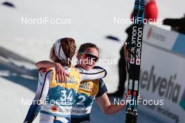 02.03.2021, Oberstdorf, Germany (GER): Jessie Diggins (USA), Ebba Andersson (SWE) - FIS nordic world ski championships cross-country, 10km women, Oberstdorf (GER). www.nordicfocus.com. © Modica/NordicFocus. Every downloaded picture is fee-liable.