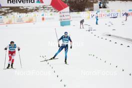 03.03.2021, Oberstdorf, Germany (GER): Dominik Bury (POL), Dario Cologna (SUI), (l-r)  - FIS nordic world ski championships cross-country, 15km men, Oberstdorf (GER). www.nordicfocus.com. © Modica/NordicFocus. Every downloaded picture is fee-liable.