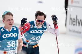 03.03.2021, Oberstdorf, Germany (GER): Simen Hegstad Krueger (NOR), Hans Christer Holund (NOR), (l-r)  - FIS nordic world ski championships cross-country, 15km men, Oberstdorf (GER). www.nordicfocus.com. © Modica/NordicFocus. Every downloaded picture is fee-liable.