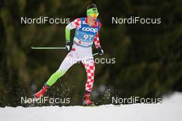 03.03.2021, Oberstdorf, Germany (GER): Kresimir Crnkovic (CRO) - FIS nordic world ski championships cross-country, 15km men, Oberstdorf (GER). www.nordicfocus.com. © Thibaut/NordicFocus. Every downloaded picture is fee-liable.