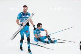 03.03.2021, Oberstdorf, Germany (GER): Maurice Manificat (FRA), Clement Parisse (FRA), (l-r)  - FIS nordic world ski championships cross-country, 15km men, Oberstdorf (GER). www.nordicfocus.com. © Modica/NordicFocus. Every downloaded picture is fee-liable.