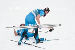 03.03.2021, Oberstdorf, Germany (GER): Clement Parisse (FRA), Maurice Manificat (FRA), (l-r)  - FIS nordic world ski championships cross-country, 15km men, Oberstdorf (GER). www.nordicfocus.com. © Modica/NordicFocus. Every downloaded picture is fee-liable.