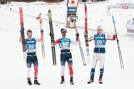 03.03.2021, Oberstdorf, Germany (GER): Simen Hegstad Krueger (NOR), Hans Christer Holund (NOR), Harald Oestberg Amundsen (NOR), (l-r)  - FIS nordic world ski championships cross-country, 15km men, Oberstdorf (GER). www.nordicfocus.com. © Modica/NordicFocus. Every downloaded picture is fee-liable.